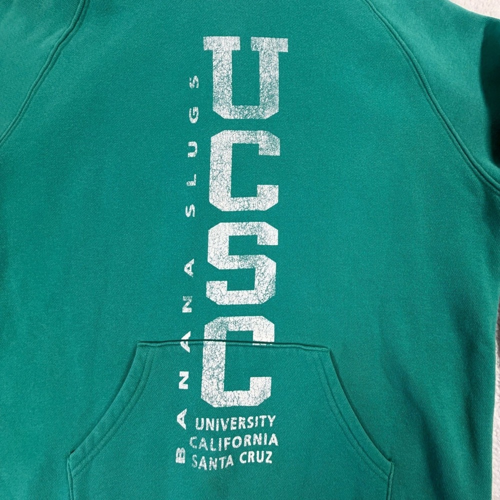 Jansport UCSC Pullover Green Hoodie Women Large Pre-owned